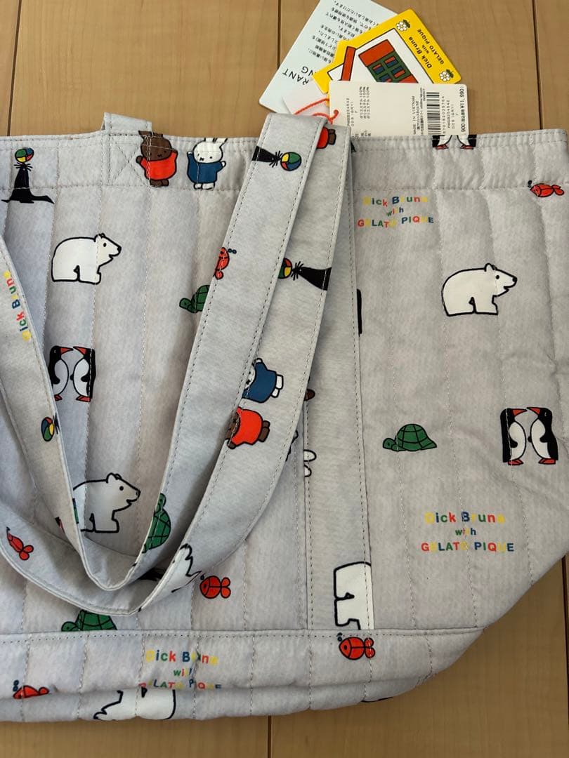 タグ付きgelato pique ミッフィーマザーズバックグレー