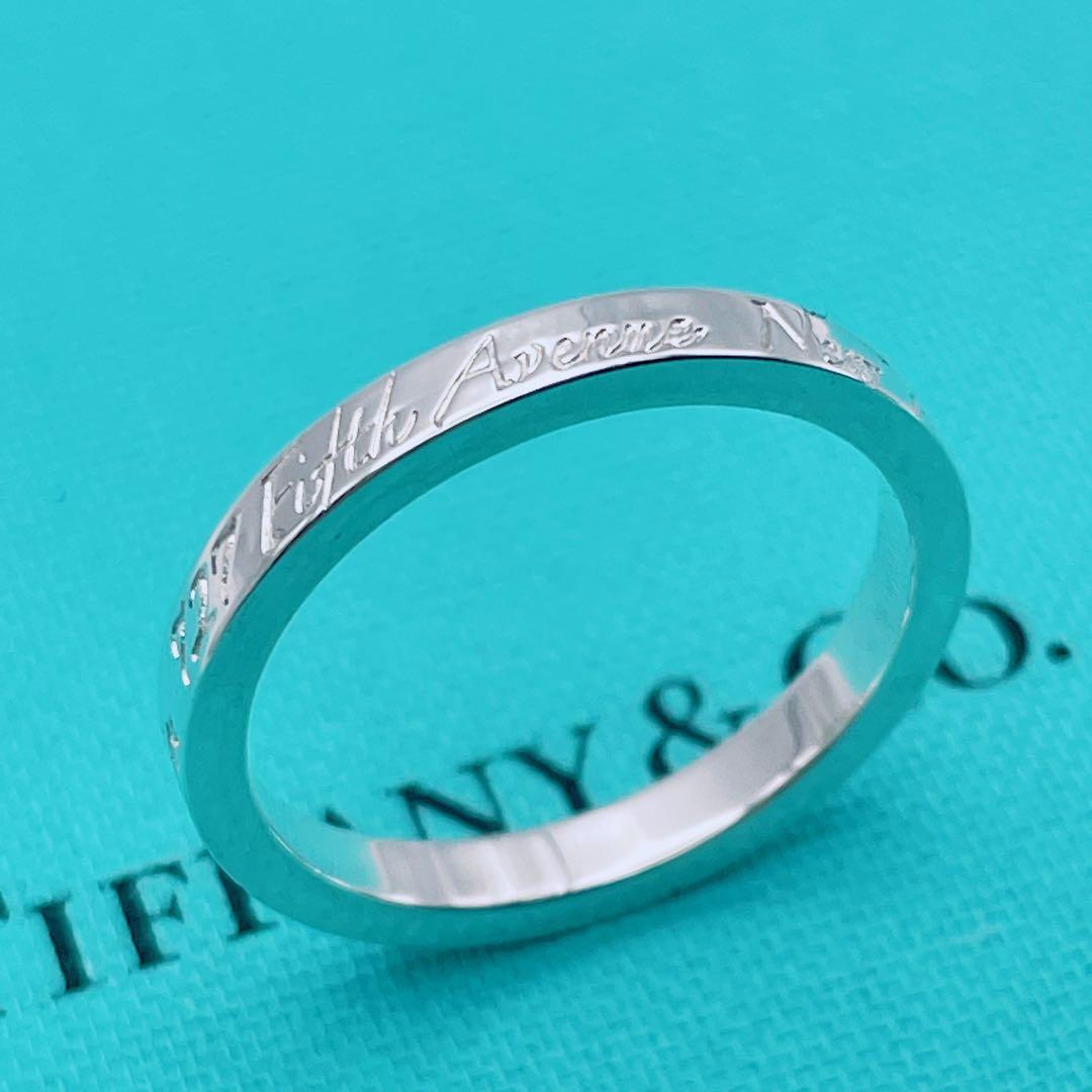 Tiffany & Co. リング　ナロー　ノーツ　17号　指輪　シルバー925