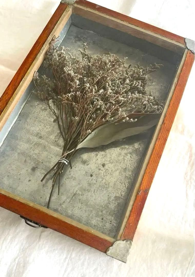 レトロ駄菓子屋ケース　アンティークガラスショーケース