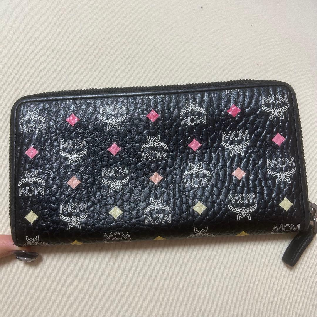美品 MCM 長財布 LHP限定品 黒 革財布