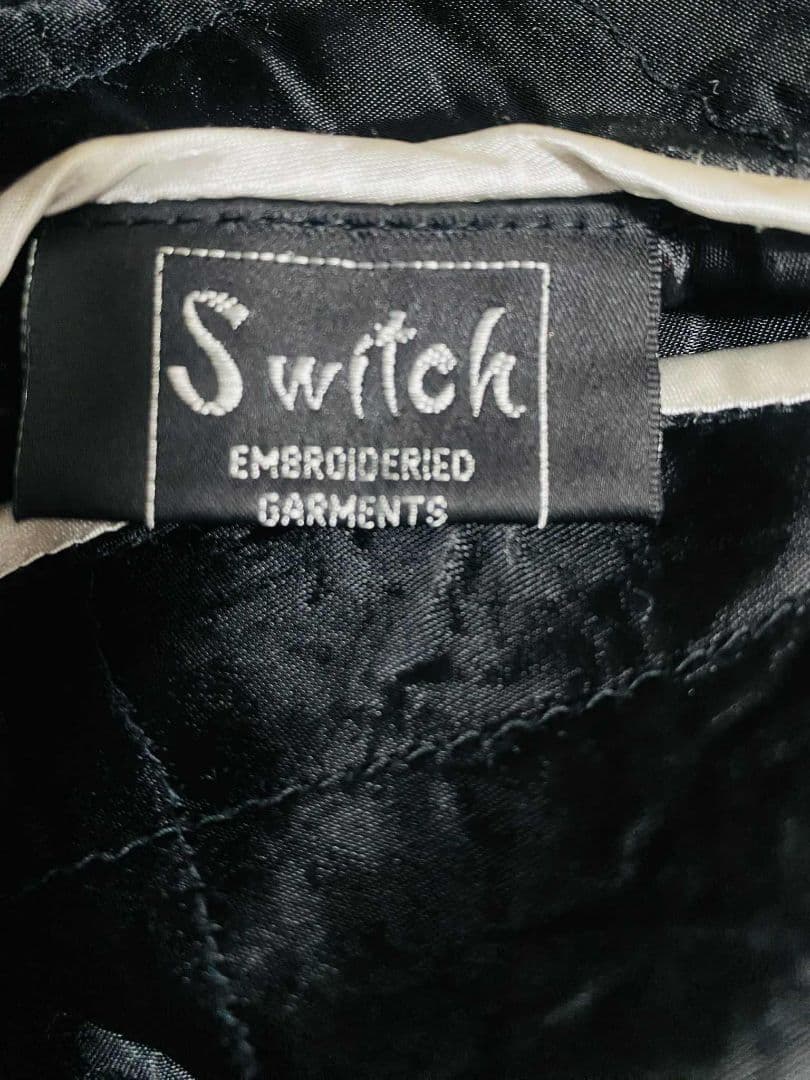 SWITCH 美品 ２面用 日本 スカジャン 虎龍　unisex 別珍 レーヨン