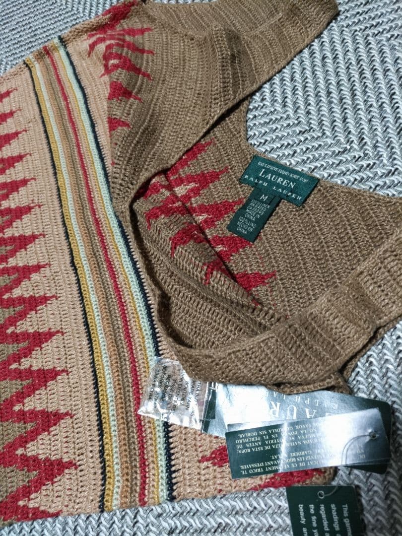 RALFH LAUREN ラルフローレン　ハンドメイドニットワンピース　 M