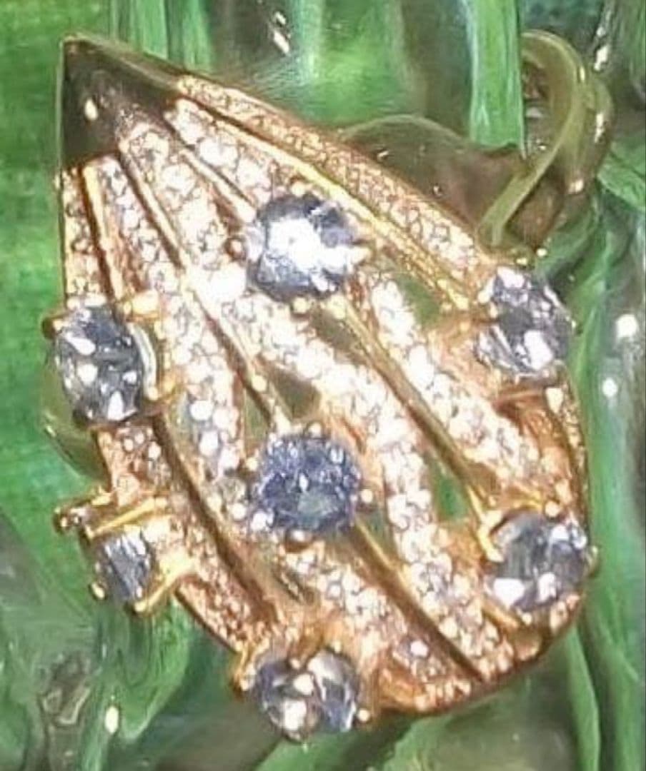 鮫*肌様 特別価格 タンザナイトリング 15.8号 K18PG