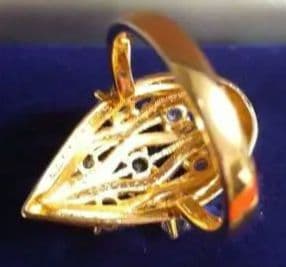 鮫*肌様 特別価格 タンザナイトリング 15.8号 K18PG