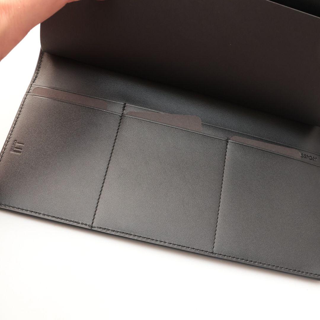 少し難有り dunhill ダンヒル 長財布 トラベルウォレット エンジンターン