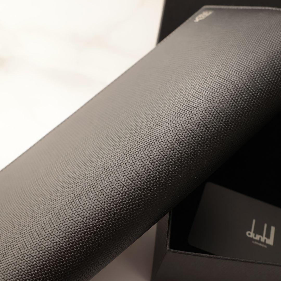 少し難有り dunhill ダンヒル 長財布 トラベルウォレット エンジンターン