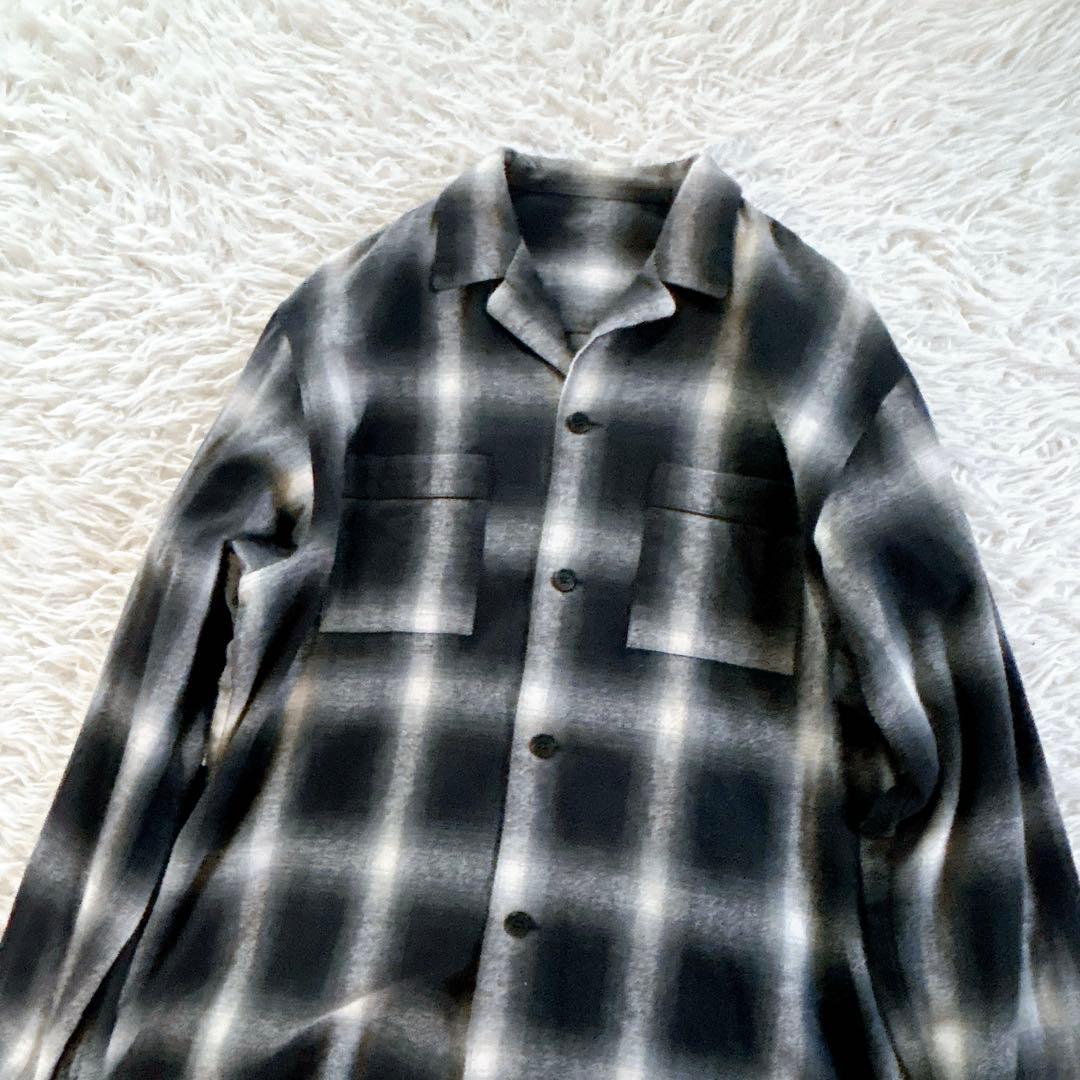完売品　kinema ombre check pajamas shirt