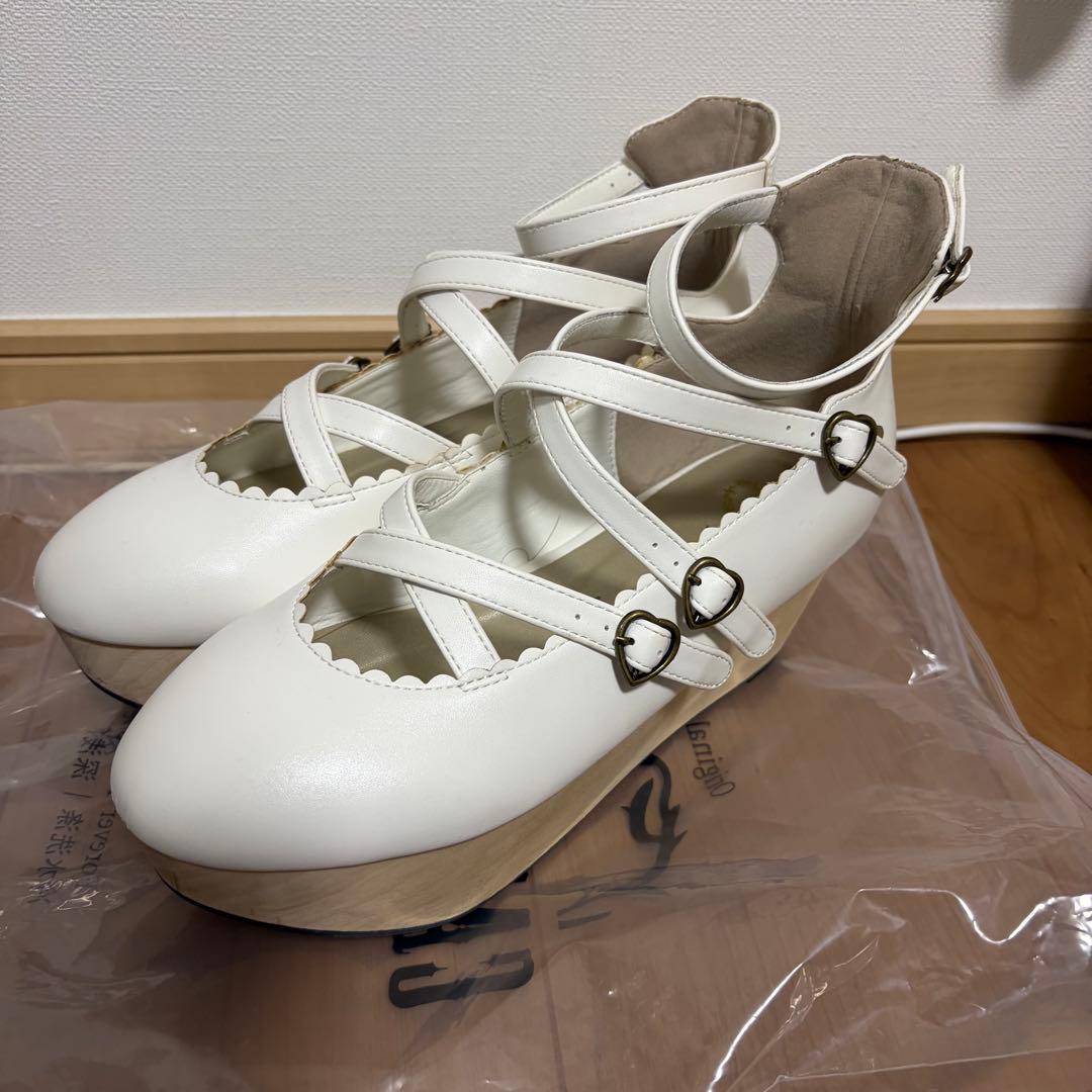 ヴィクトワールシューズ 白 M ベイビーザスターズシャインブライト