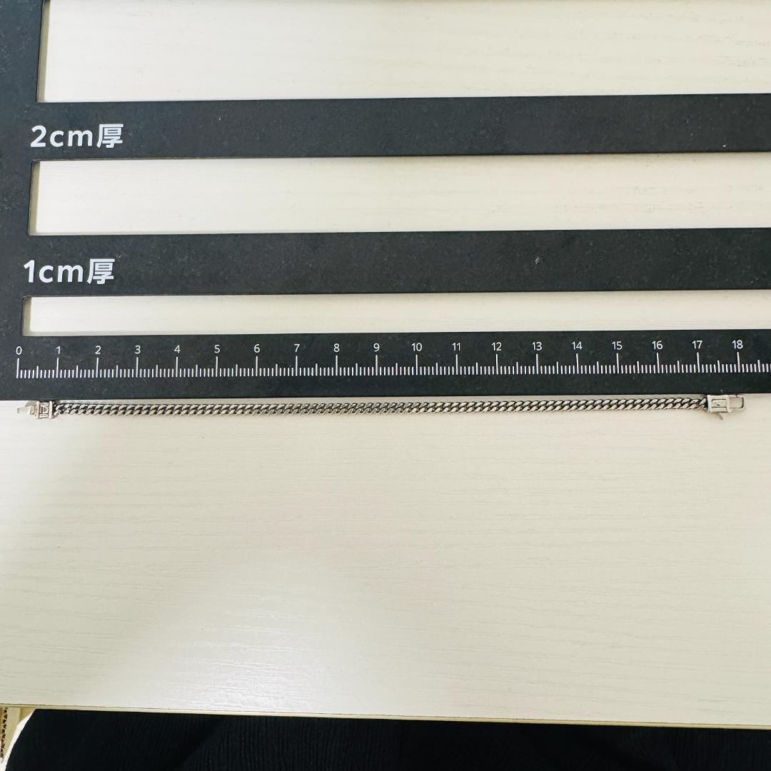 【箱付】TOMWOOD Curb Bracelet M SV925　7inch