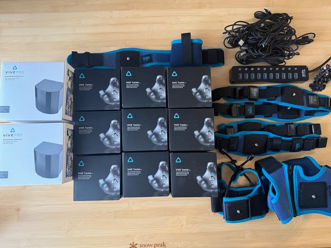 フルトラセット Viveトラッカー3.0 9個 ＆ BS 2.0 2個 その他