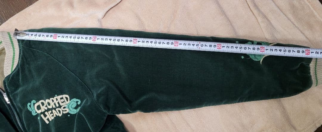 CROPPED HEADS 緑色ベルベットジャケット