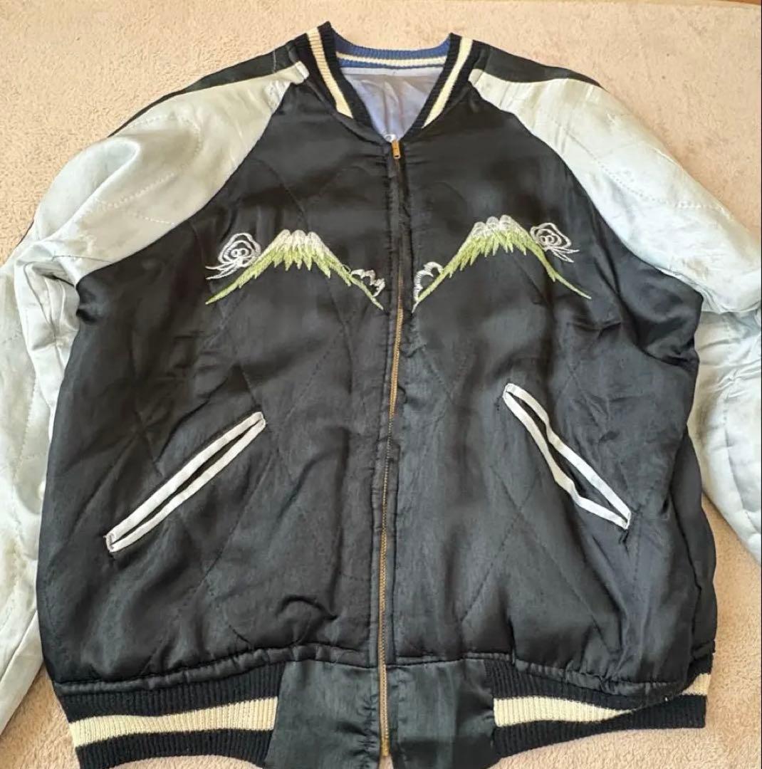 Special vintage 50s スカジャン 鷲×虎 鬼フェード　リブ完璧