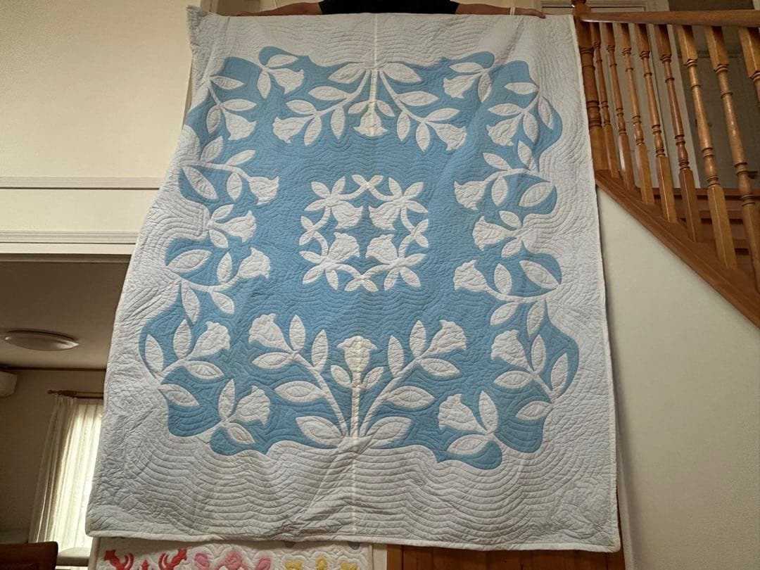 ハワイアンキルト　ベッドカバー