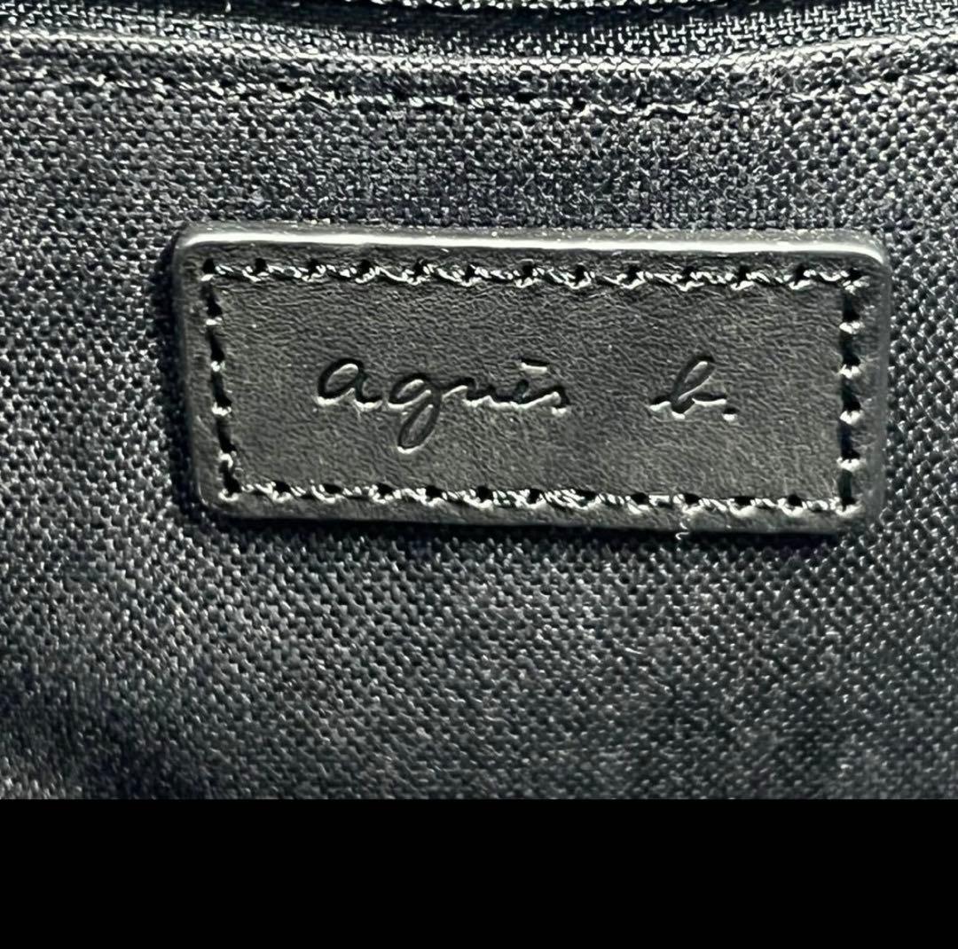 【極美品】agnes b. レザーバッグ　ニュースボーイ