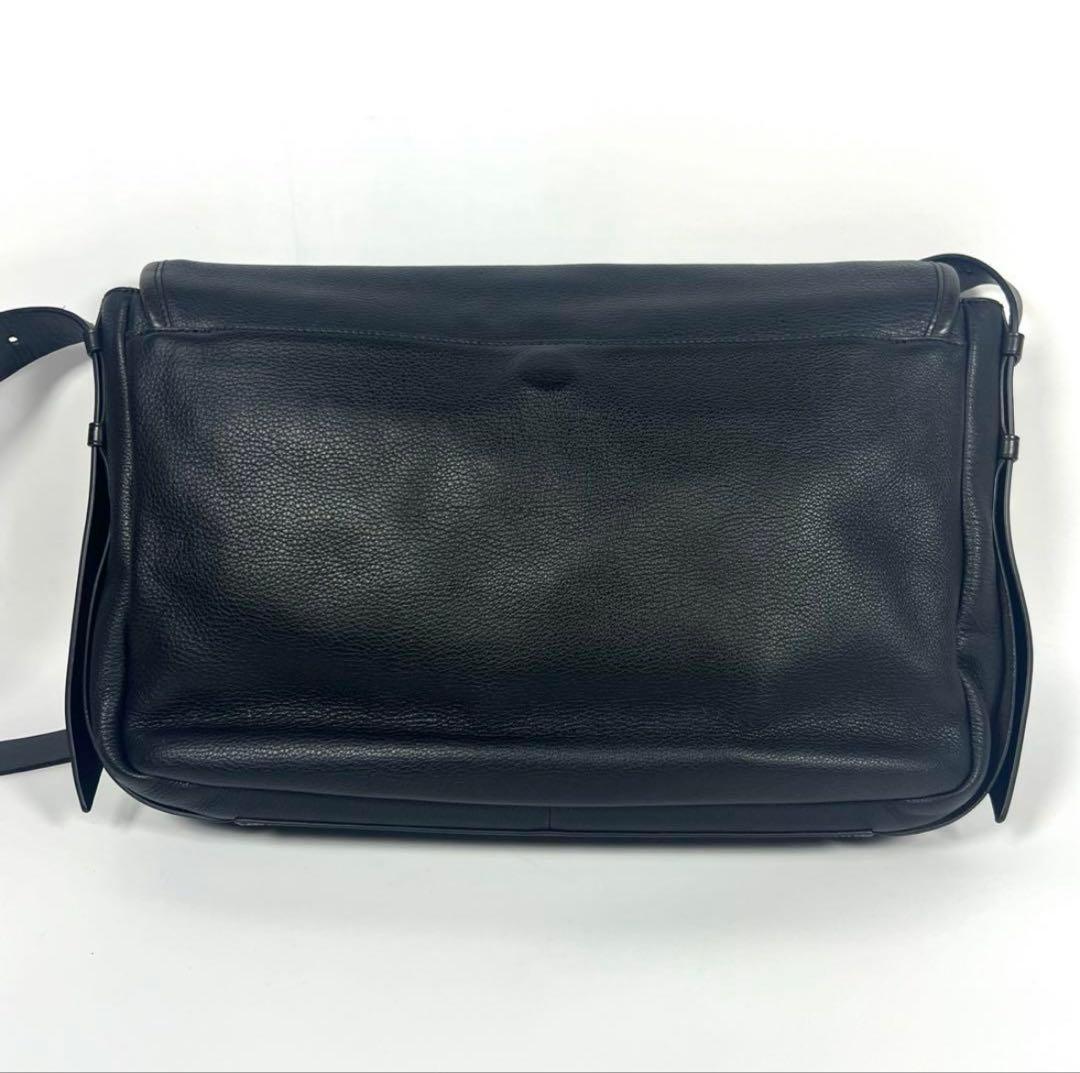 【極美品】agnes b. レザーバッグ　ニュースボーイ