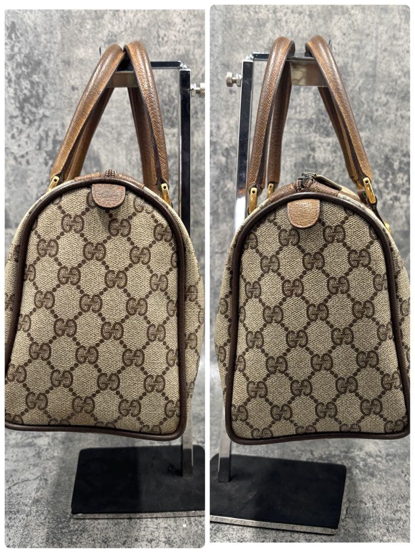 ✨希少✨GUCCI シェリーライン GG ボストンバッグ ハンド レザー ロゴ