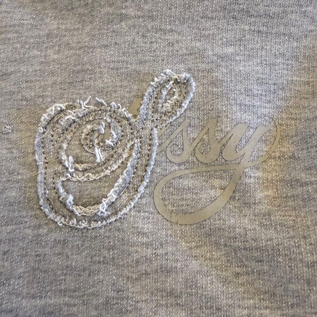 00‘s stussy zip parka グレー ジップパーカー　S