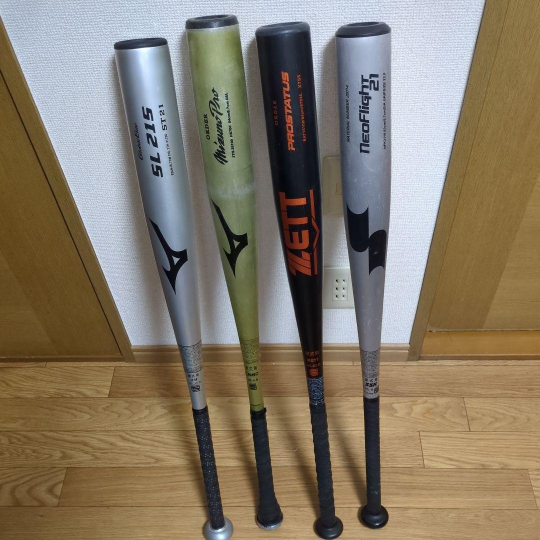 最終　硬式、金属バット高校野球非対応バットセット Mizuno ZETT　ＳＳＫ