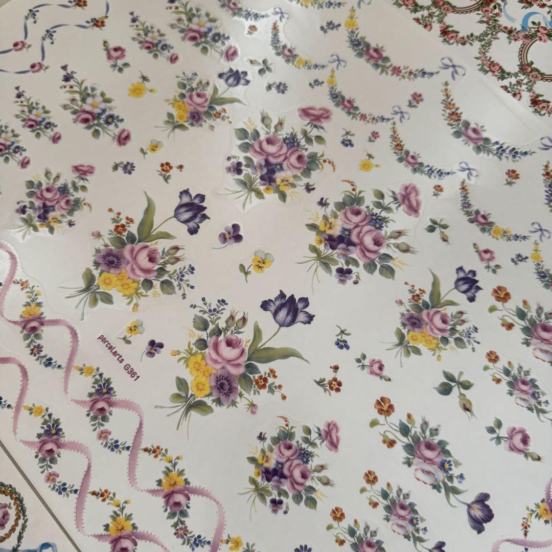 13ヴォーグ社 ポーセラーツ用転写紙 6枚セット