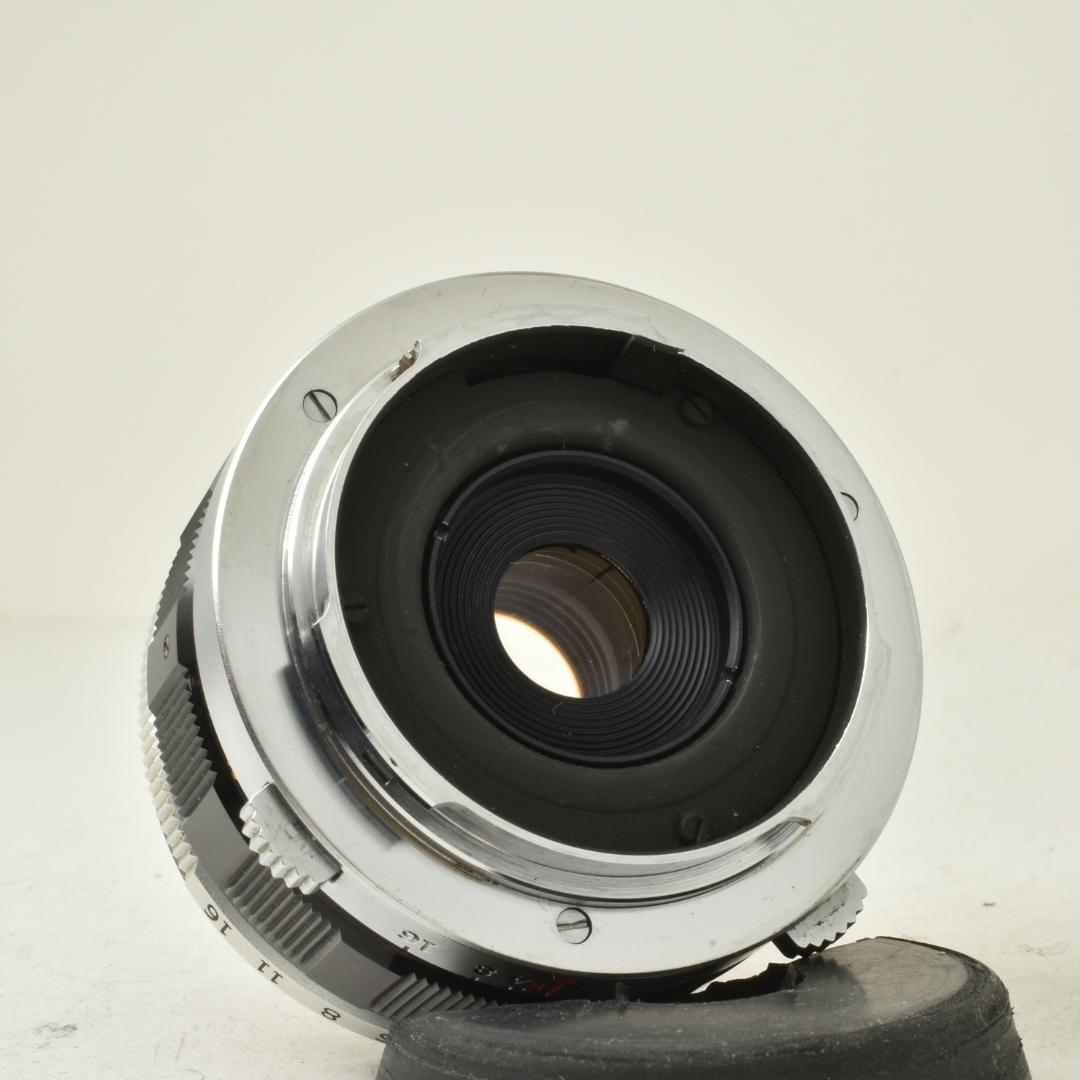 整備済 完動 OLYMPUS PEN F 38mm F2.8 花文字CAP付