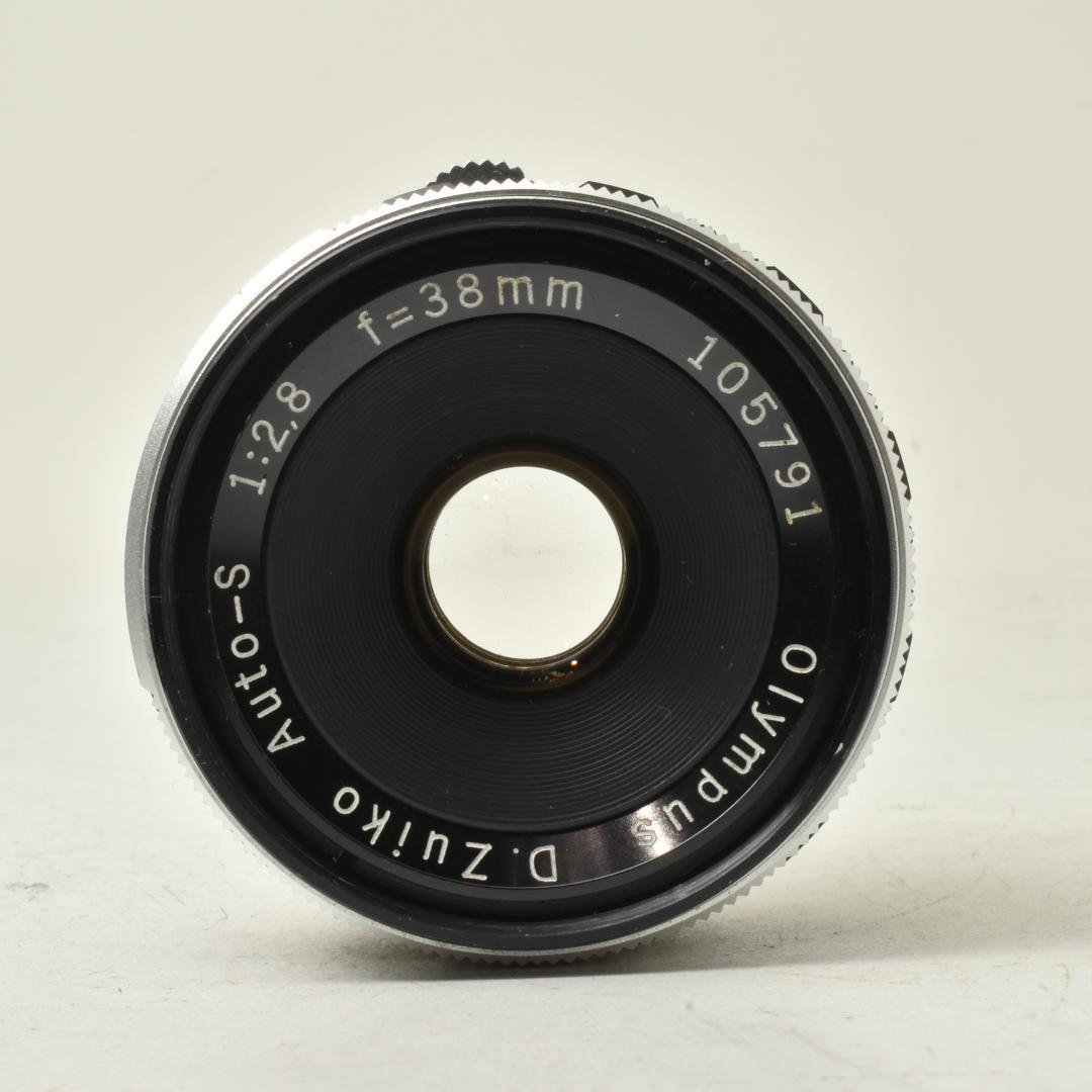整備済 完動 OLYMPUS PEN F 38mm F2.8 花文字CAP付
