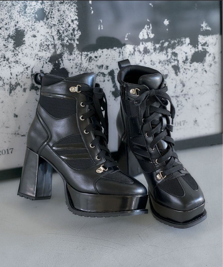 スニーカーチャンキーブーツ(HARE)