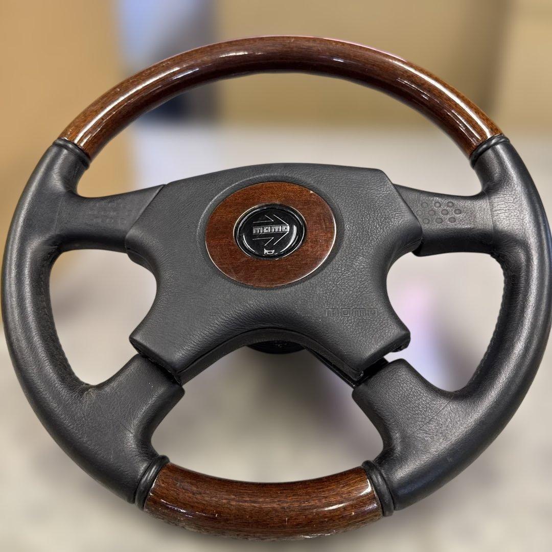 く*れ様 ★ MOMO モモ OLYMPICオリンピック ウッドステアリングハン