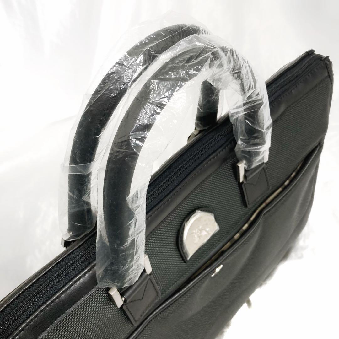 ちぃさん バーバリー 2wayビジネスバッグ ナイロン×レザー チェック柄