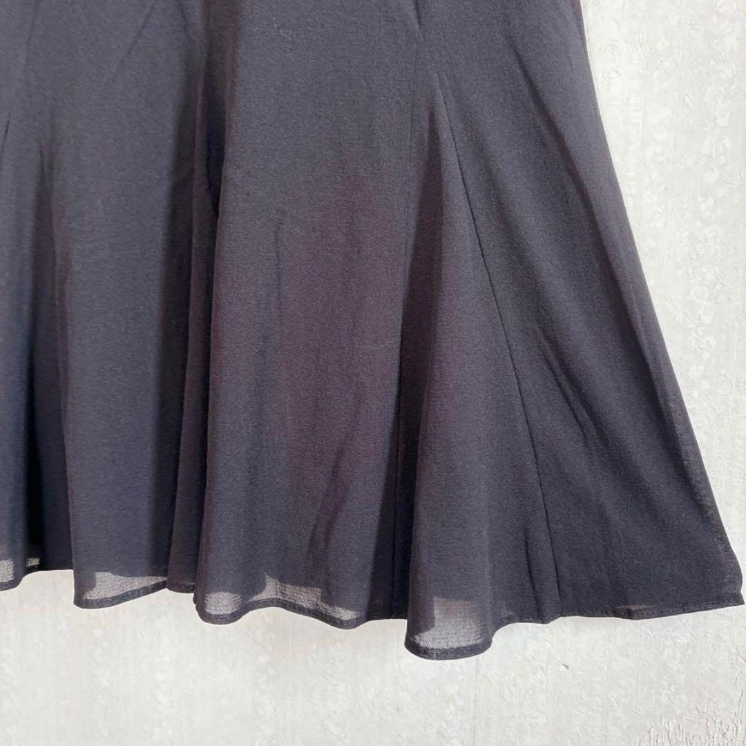 ヴィヴィアンタム フレアワンピース 花柄 刺繍 マーメイド パワーネット シアー