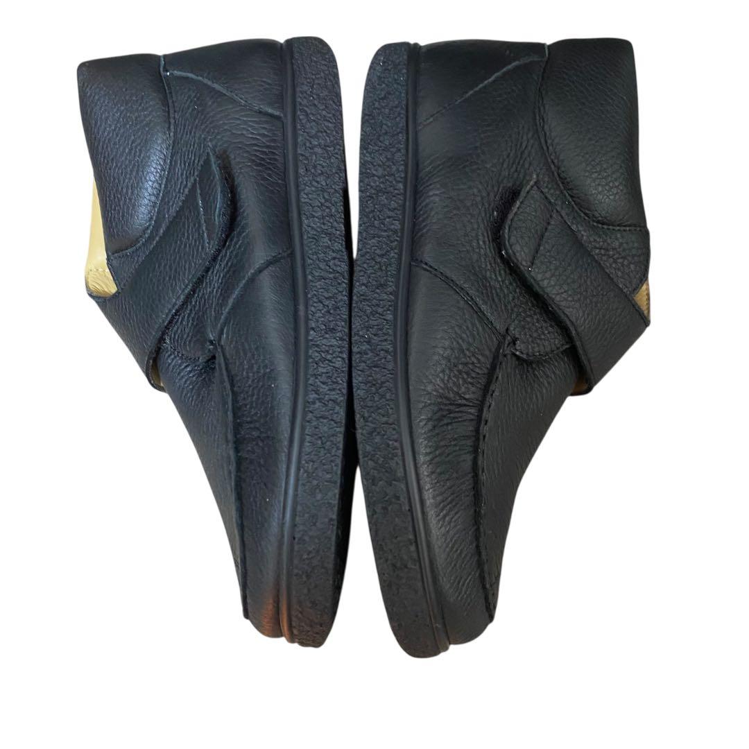 未使用　ヤコフォーム 4 エルクレザー コンフォートシューズ 黒 ブーツ