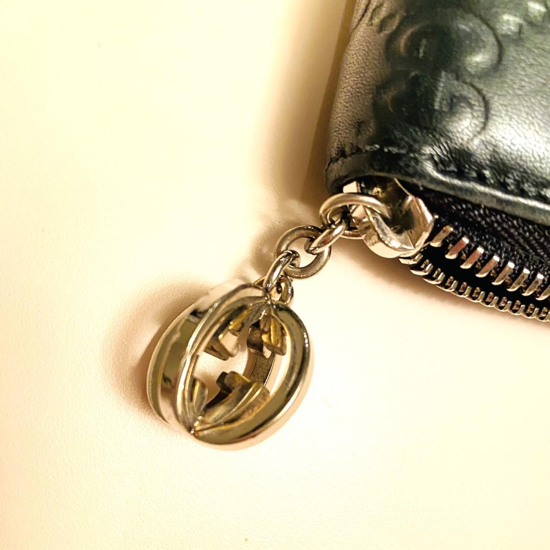 GUCCI GGパターン ブラックレザー 財布