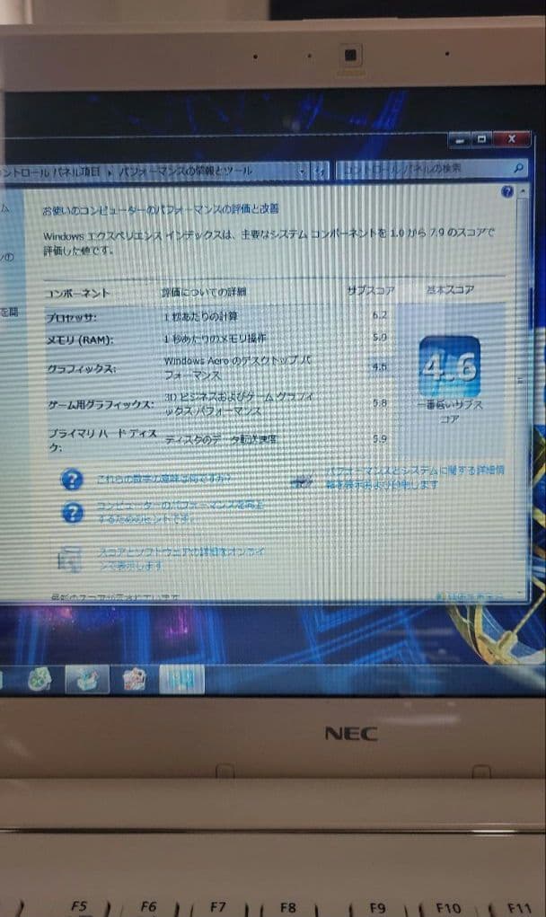 NEC ノートPC ホワイト