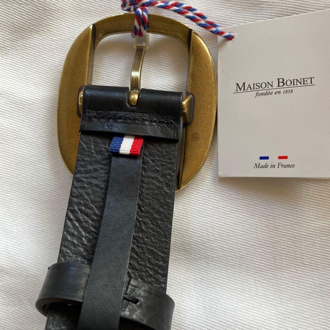 【りんごっちMAISON BOINET/メゾンボワネ】35MM ベルト　黒