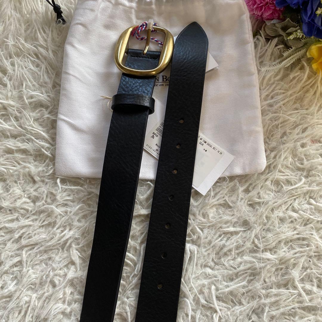 【りんごっちMAISON BOINET/メゾンボワネ】35MM ベルト　黒