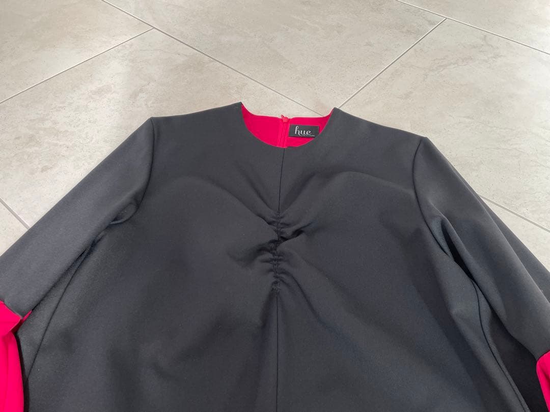 新品hueDAY TO EVENINGヒューディトゥイブニング フレアワンピース