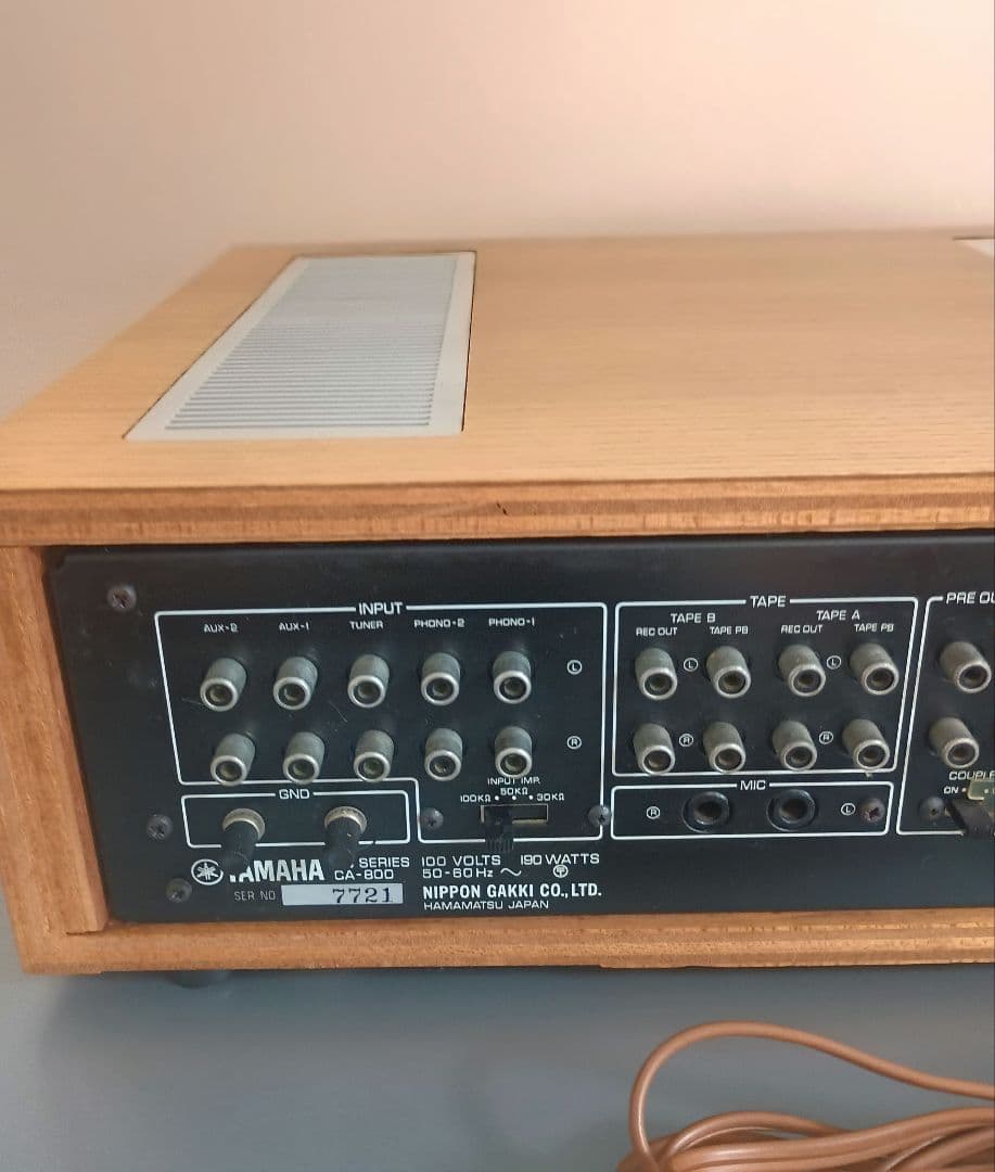 【美品】YAMAHA プリメインアンプ CA-800