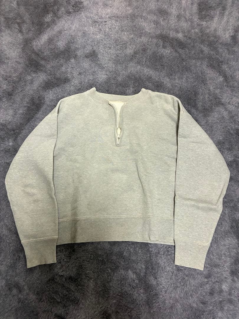 E*a様 50s 60s グレー ハーフジップ スウェット