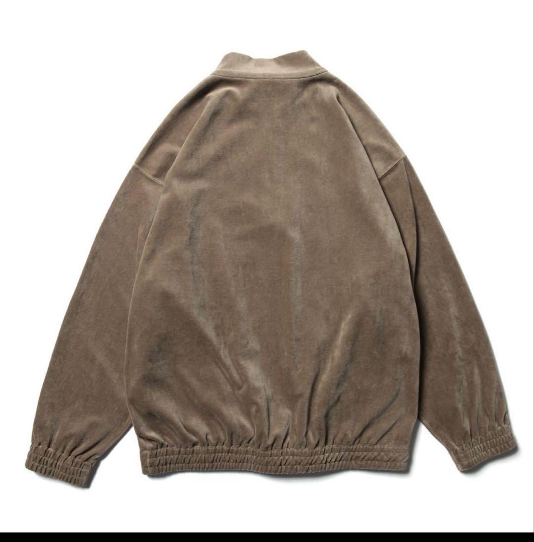 ジャケット・アウター AURALEE VELOUR HALF ZIP BLOUSON