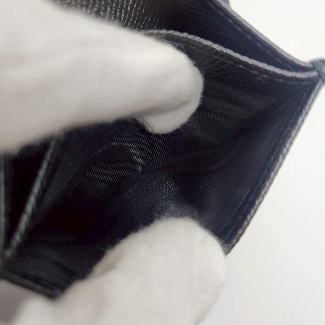 極美品 BVLGARI ブルガリ ロゴクリップ ケース ブラック　レザー