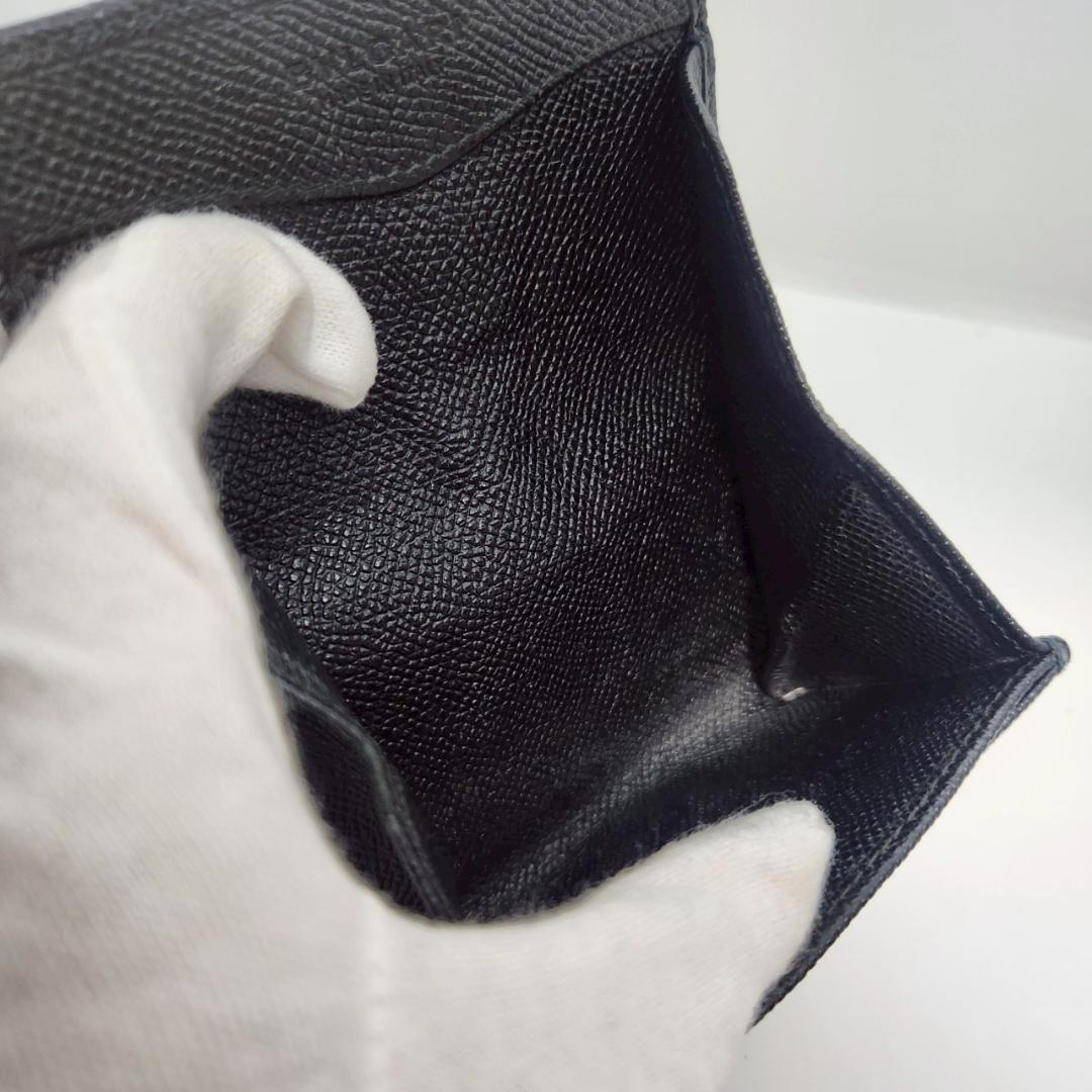 極美品 BVLGARI ブルガリ ロゴクリップ ケース ブラック　レザー