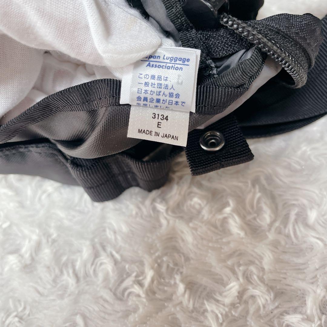 【美品】PORTER FLASH フラッシュ ボディバッグ 2層 ブラック