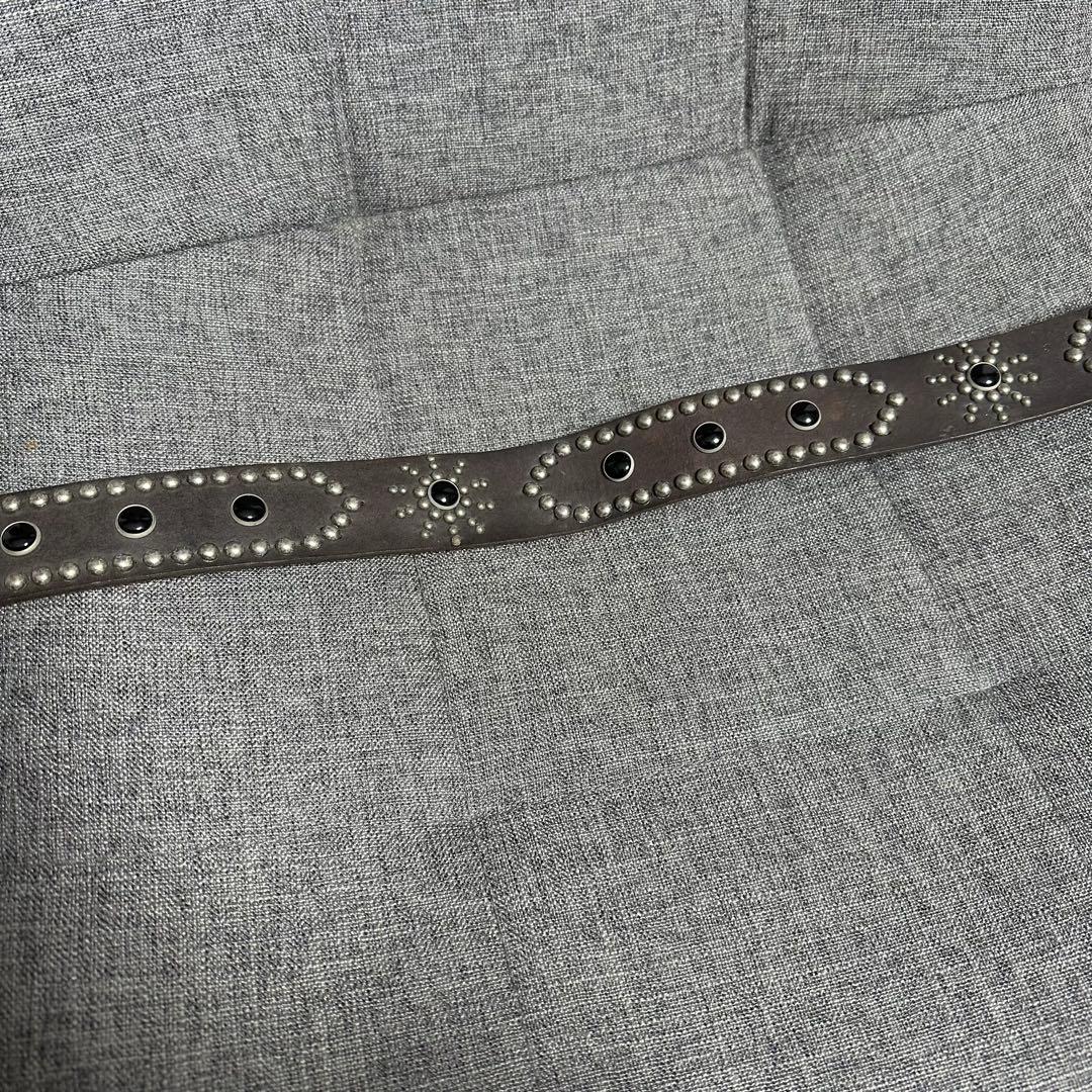 Hawk Company レザーベルト スタッズ アメカジ バイカー