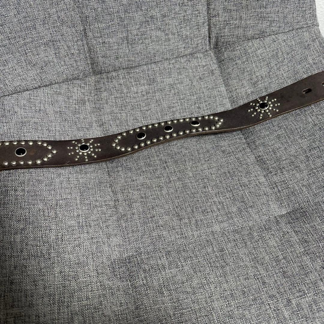 Hawk Company レザーベルト スタッズ アメカジ バイカー