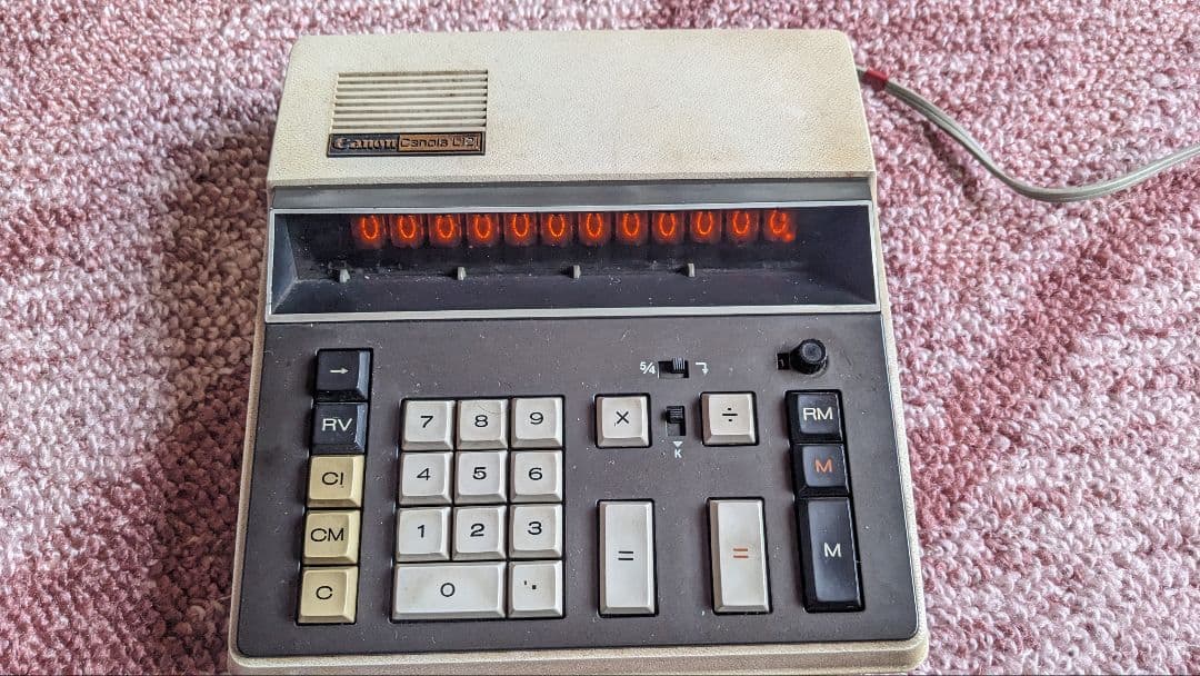 ニキシー管電卓　キャノンL121
