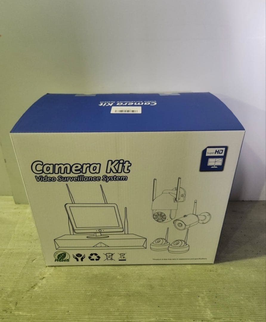 4台 防犯カメラ 屋外 IP66防水防塵 500万画素 超高画素 モニター