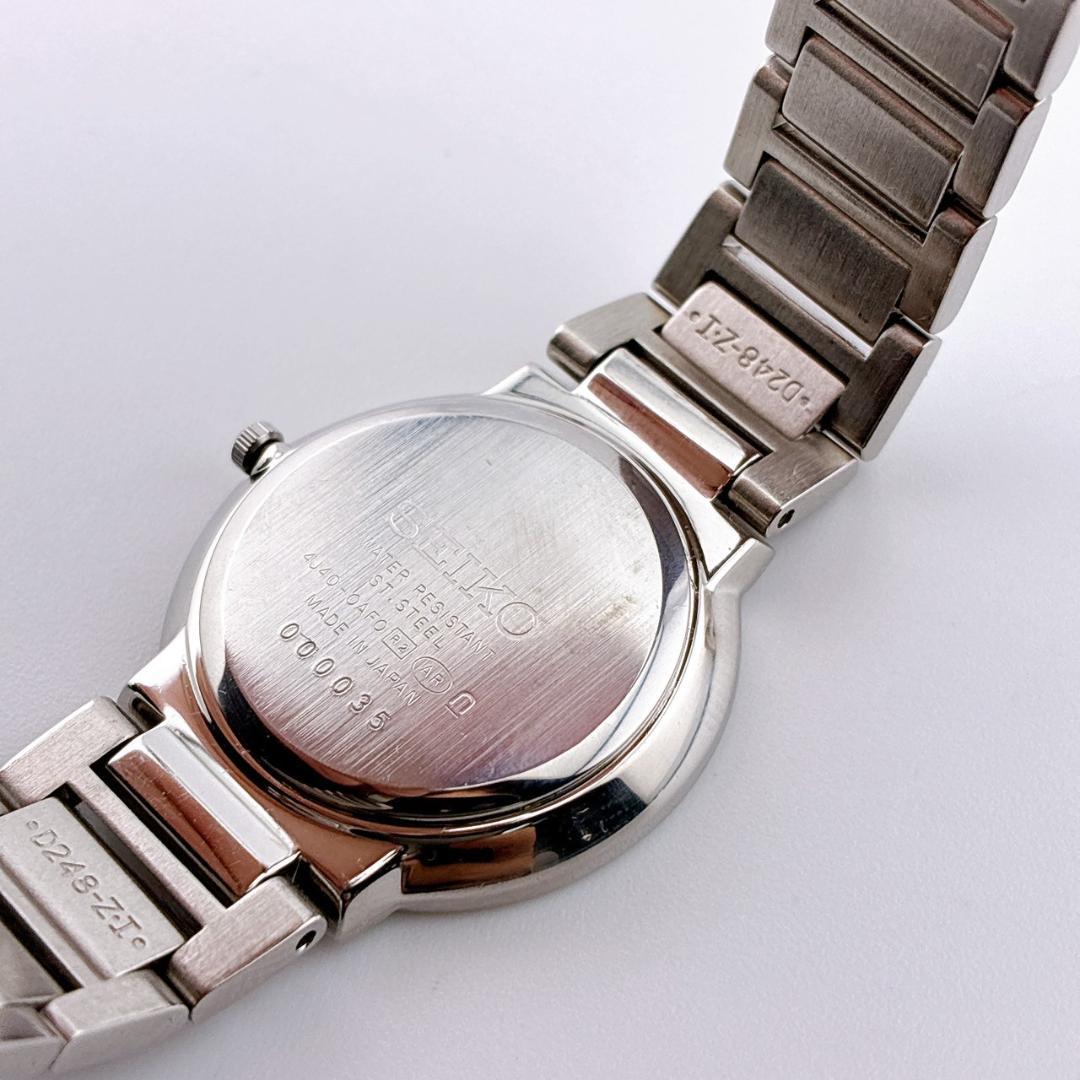 【美品/電池交換済】SEIKO　EXCELINE　腕時計　シェル　クォーツ