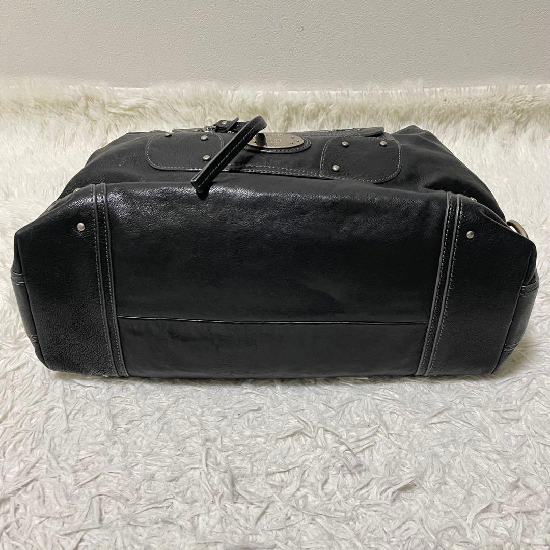 バッグ Vintage Bally Y2K Handbag Black Studs