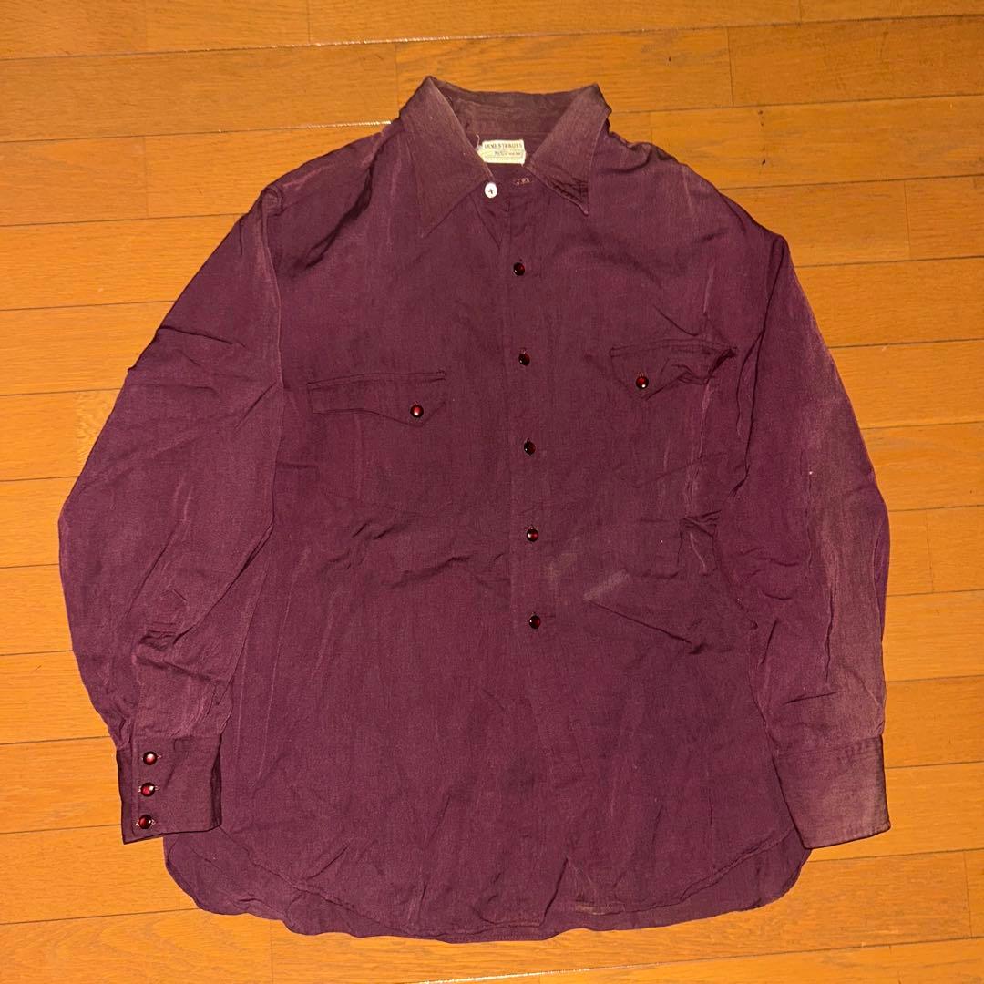 50s Levi’s ショートホーン ギャバジン　ウエスタンシャツ