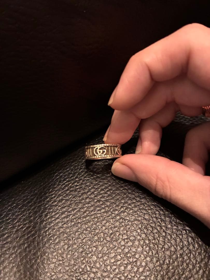 GUCCI ダブルG ワイドリング シルバー