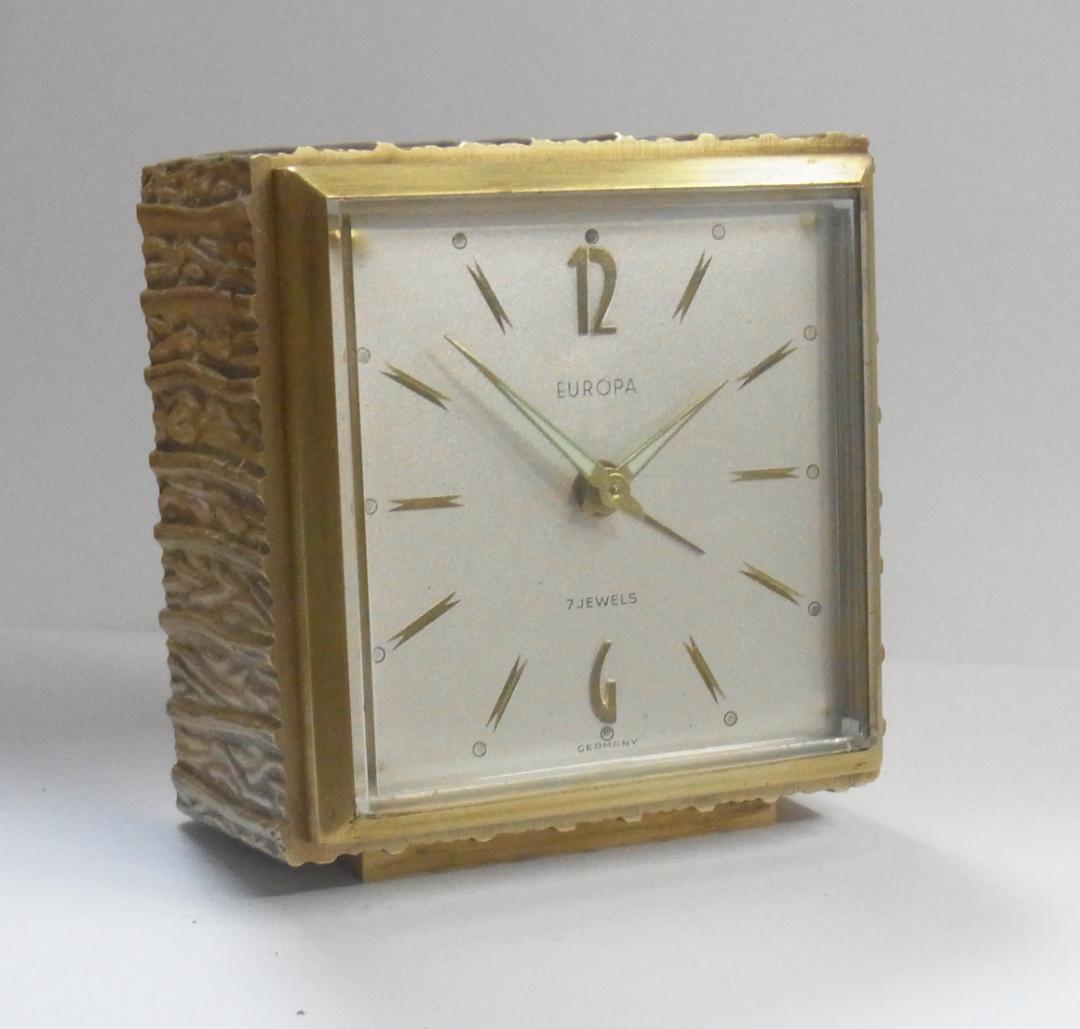 ドイツ製　機械式時計　置時計　EUROPA　稼動品　（出品１）